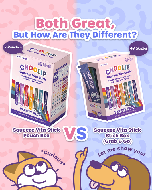 Squeeze Vita Stick Box vs Grab & Go Box